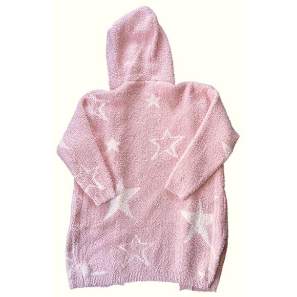 White Mark Women's Long Sleeve Star Hooded Fleece Cardigan L/XL - Picture 4 of 8